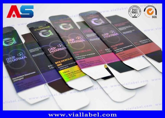 طباعة هولوغرامية زجاجات الببتيد صناديق الملصقات لنمو العضلات الخليط / قوارير الببتيد