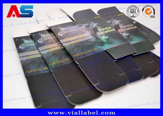 الصناديق الصيدلانية المخصصة طباعة ورقية ذهبية الصندوق الزجاجة قطرة 20 مل