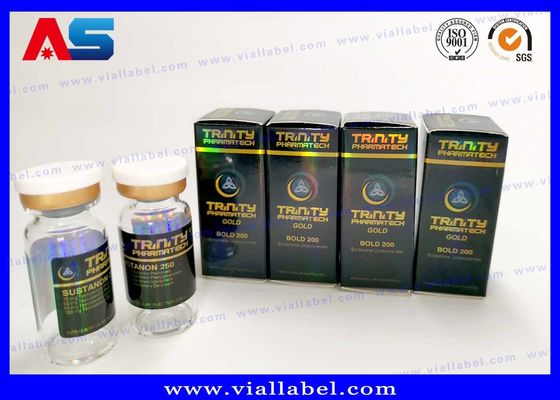 ليزر هولوغرام مختبر لون بانتون زجاجات صغيرة صناديق و ملصقات كمال الاجسام صناديق التعبئة