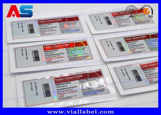 فارما 10ml التسمية الهولوغرام طباعة التعبئة والتغليف الصيدلانية ل زجاجة حقن معقمة