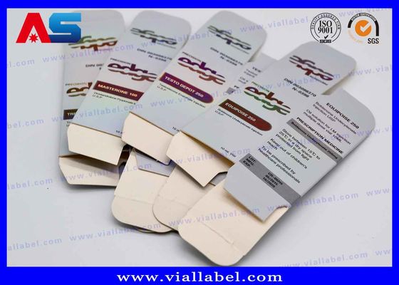 علبة تخزين القارورة الهولوجرامية المخصصة طباعة علب القارورة 10 مل وتغليف / صناديق التغليف الصغيرة