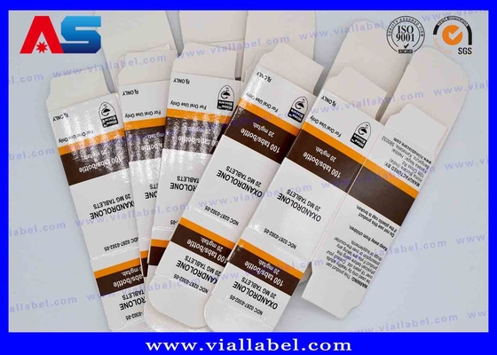 فارغة فارما الكرتون 10ML فيال صناديق للنفايات وقوارير زجاجية نقل الهولوغرام الطب