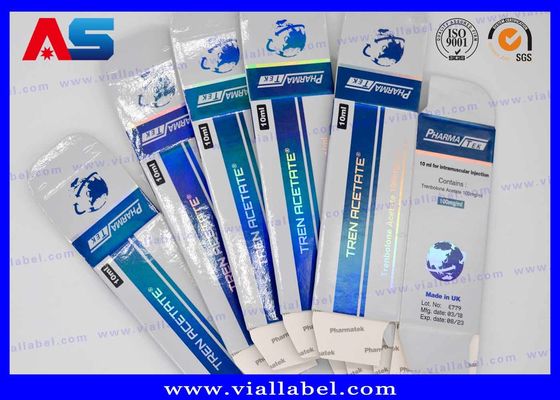 طباعة هولوغرامية زجاجات الببتيد صناديق الملصقات لنمو العضلات الخليط / قوارير الببتيد