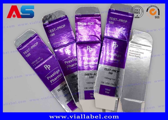 الصيدلية الورقية الكرتون 10ml قناني الصناديق العلامات التسمية الفينيل المخصصة للمختبرات 10ml قناني علب