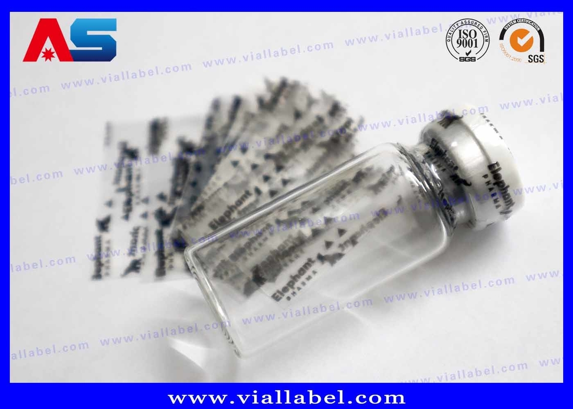 Pharmalab أكمام قابلة للتقلص الحراري لقبعة زجاجة الببتيدات إغلاق PVC أكمام قابلة للتقلص الحراري