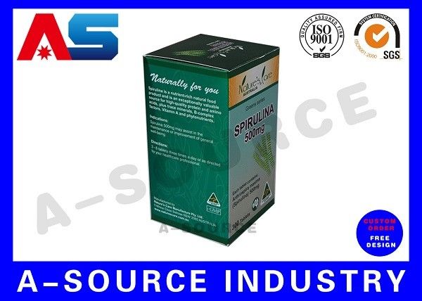 كابسولات Packaging box Glossy Finish دوائي Packaging Box / Medicine Paper Box For Pill Bottle (صندوق تعبئة كبسولات)