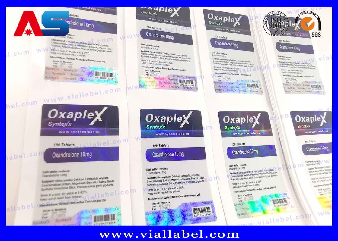 10ML الدواء حزمة فيال مخصص لاصق علامة مميزة بالألوان الكاملة الطباعة حسب الطلب