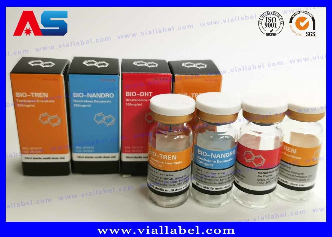 كمال الاجسام سيبيونات الصيدلانية العلامات التسمية الزجاجة 25x60mm معتمدة من قبل ISO لعلب 10ml