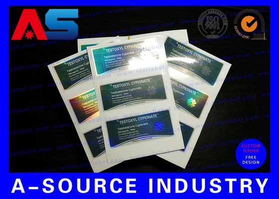 ملصقات زجاجات صيدلية بلاستيكية مقاومة للماء بتشطيب مطفي للببتيدات / تيرز