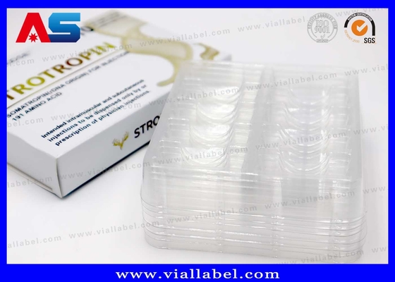 الصيدلانية المخصصة الصحنات البلاستيكية والصناديق ل 2 مل قوارير الزجاج الببتيد ، MOQ 100pcs