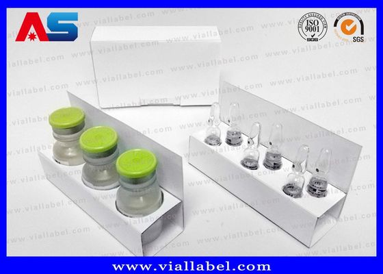 علب الكرتون الصيدلانية وعلب الورق Hcg وإدخالات لـ 1ml Ampoule 2ml فيال عبوة تعبئة بيضاء