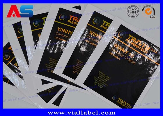 ليزر هولوغرام وصفة طبية CMYK حبوب منع الحمل ملصق ملصق الزجاجة للزجاجة / الحقيبة