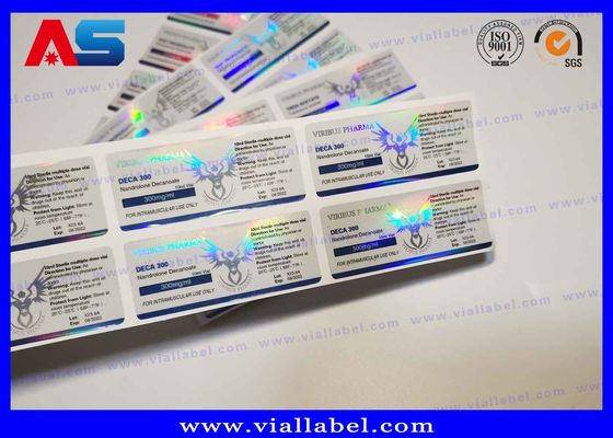 تسميات فيال الستيرويد من 10ML قوارير الزجاج، الطباعة مخصص الستيرويد لاصقة