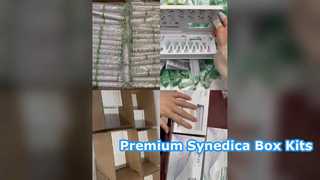 علبة سينيديكا مع أقلام خضراء، خراطيش 3 مل، 12 إبرة ومنشورات